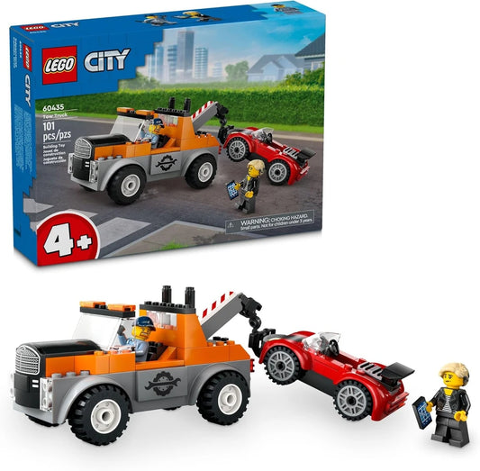 Tow Truck and Sports Car Repair Toy