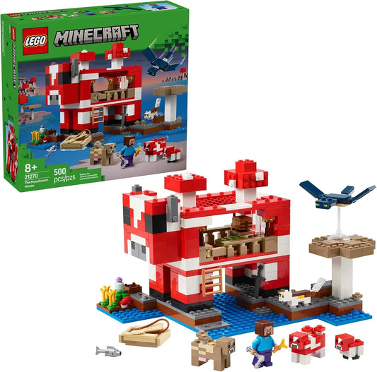 Minecraft Mooshroom House Building Toy