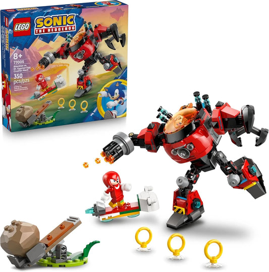 Sonic the Hedgehog Knuckles vs Dr Eggman Mech Building Toy