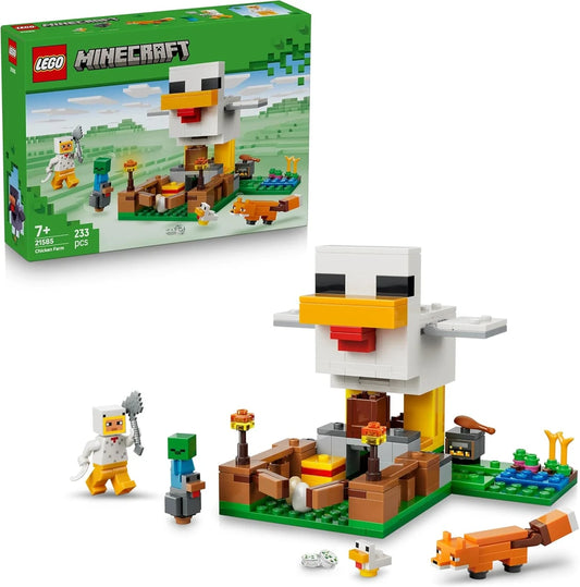 Lego Minecraft Chicken Farm Building Set