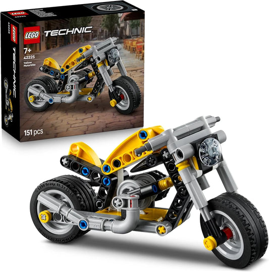 Yellow Technic Motorcycle Model